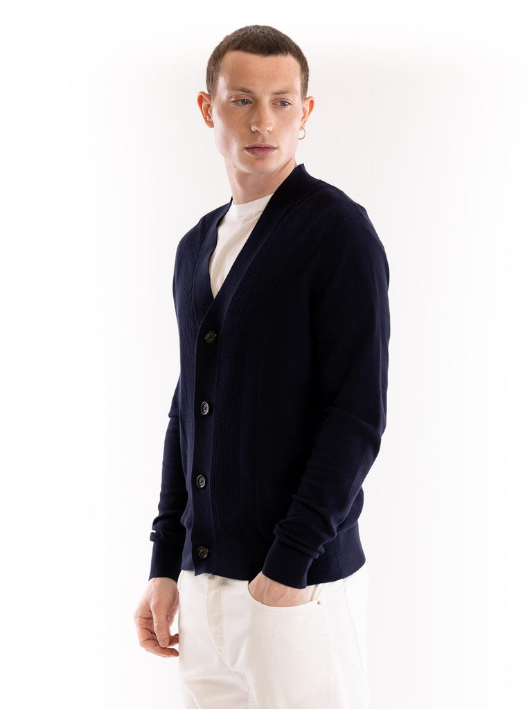 Cardigan uomo blu A043 F3006685 PAOLO PECORA 