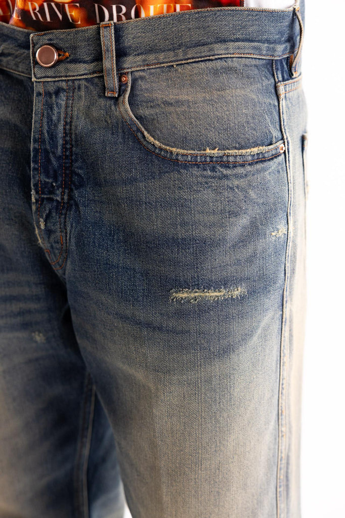 Jeans Seoul blu chiaro sabbiato M2F5021 BLU CHIARO DON THE FULLER 