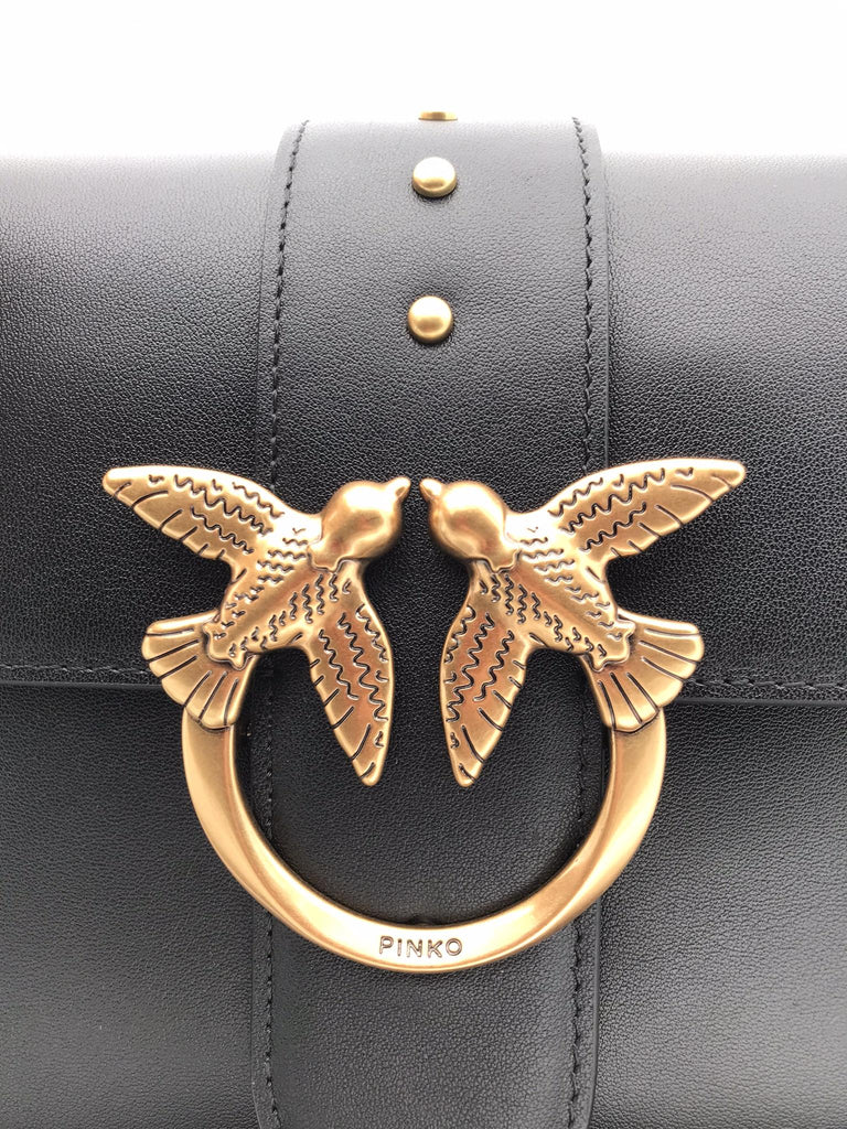 Borsa love one classic slouchy grande nera 104524 A0QONERO PINKO 