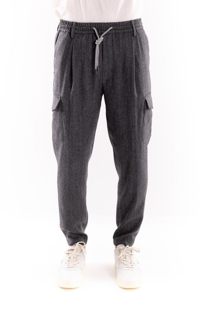 Pantalone cargo misto lana antracite OF1F2W5P033 ANTRACITE OUTFIT 