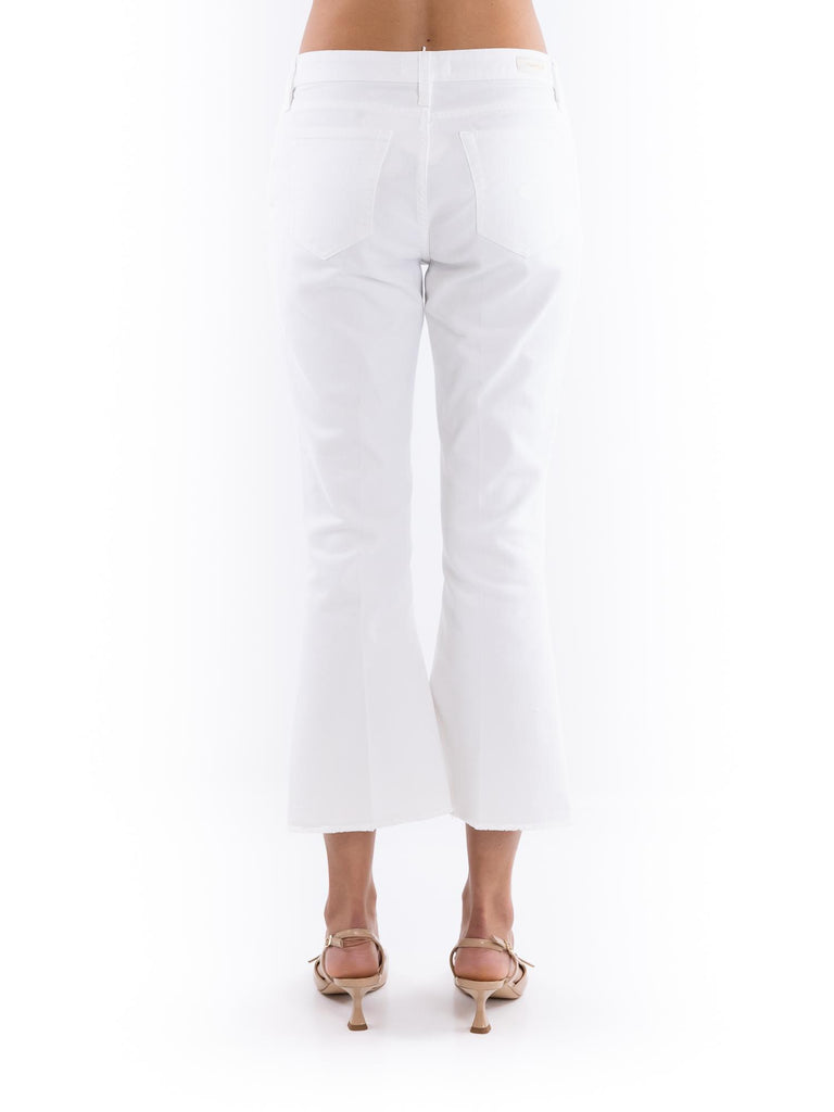 Jeans donna Carloforte flare bianco