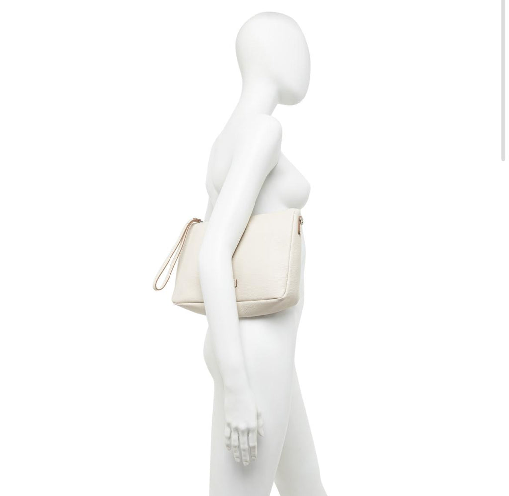 Borsa Nora pouch bottalata marble BS10225 LATTE GIANNI CHIARINI 