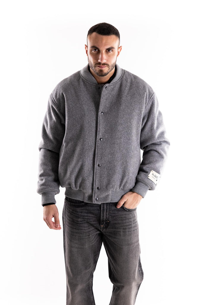 Bomber in lana grigio W5U505 GRIGIO THE EDITOR 