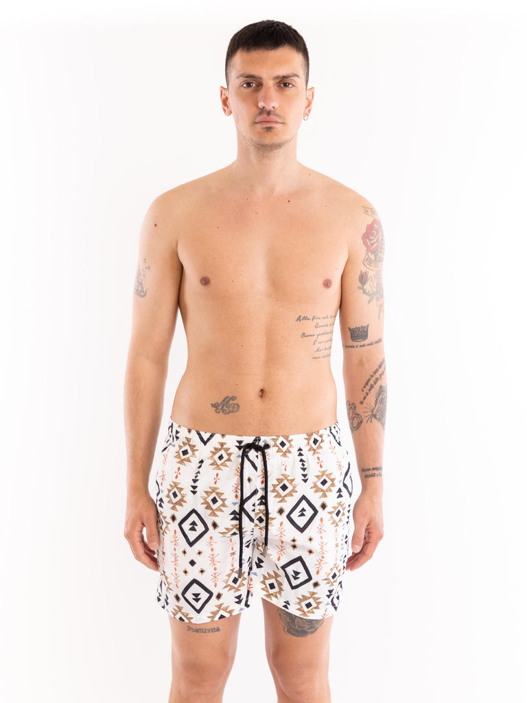Pantaloncino uomo classic beachwear Uxmal bianco MCLB UXMALMULTICOLOR TOOCO 