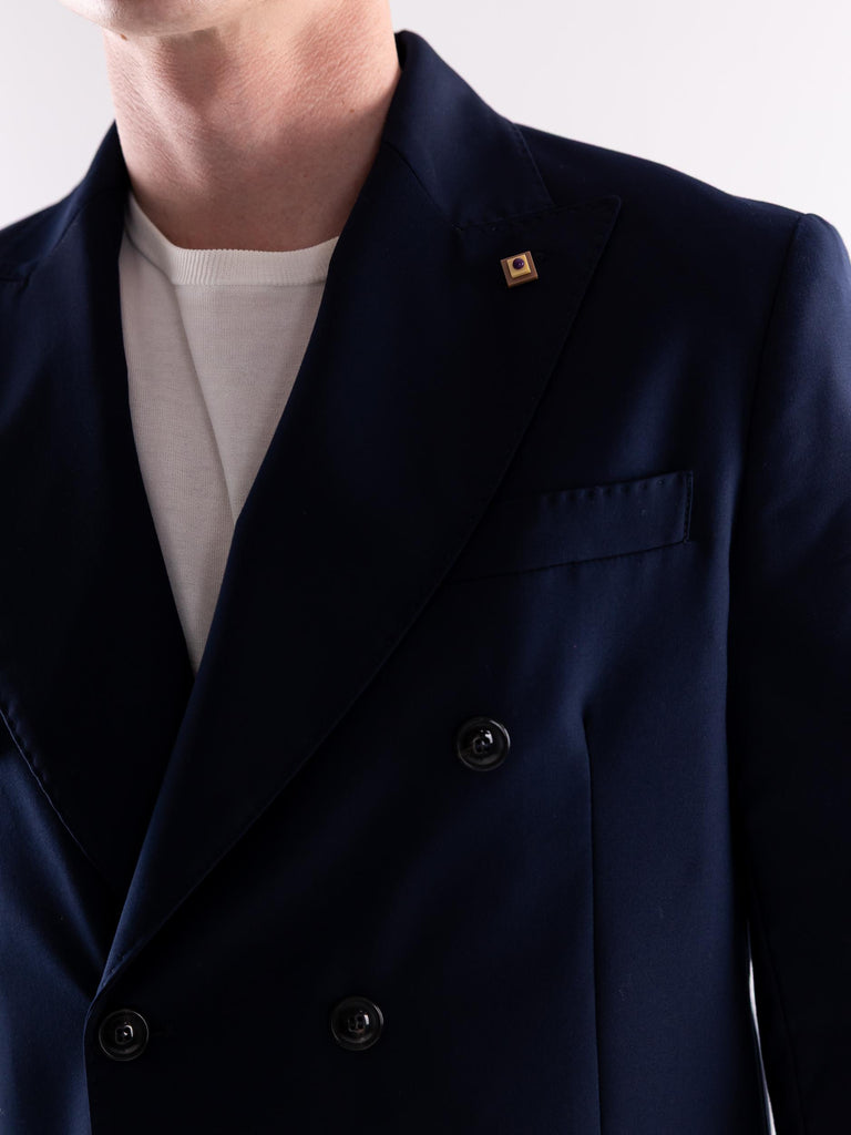 Giacca uomo doppiopetto Il monaco blu OF1CT00G016A BLU OUTFIT 