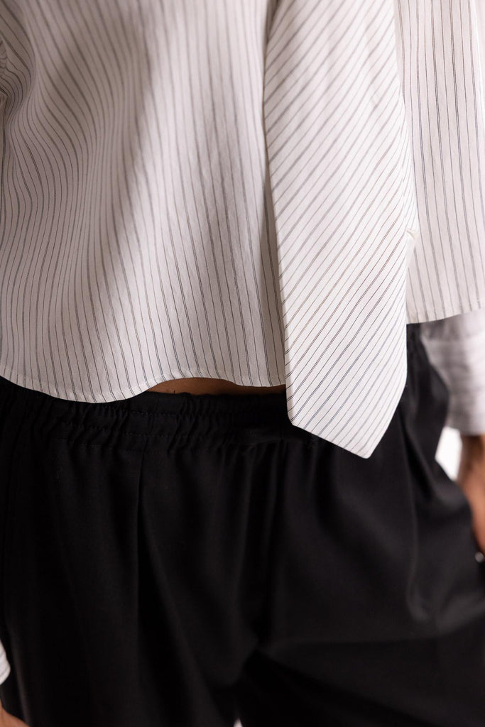 Camicia crop Duke bianca 2523116151200 003BIANCA MARELLA 