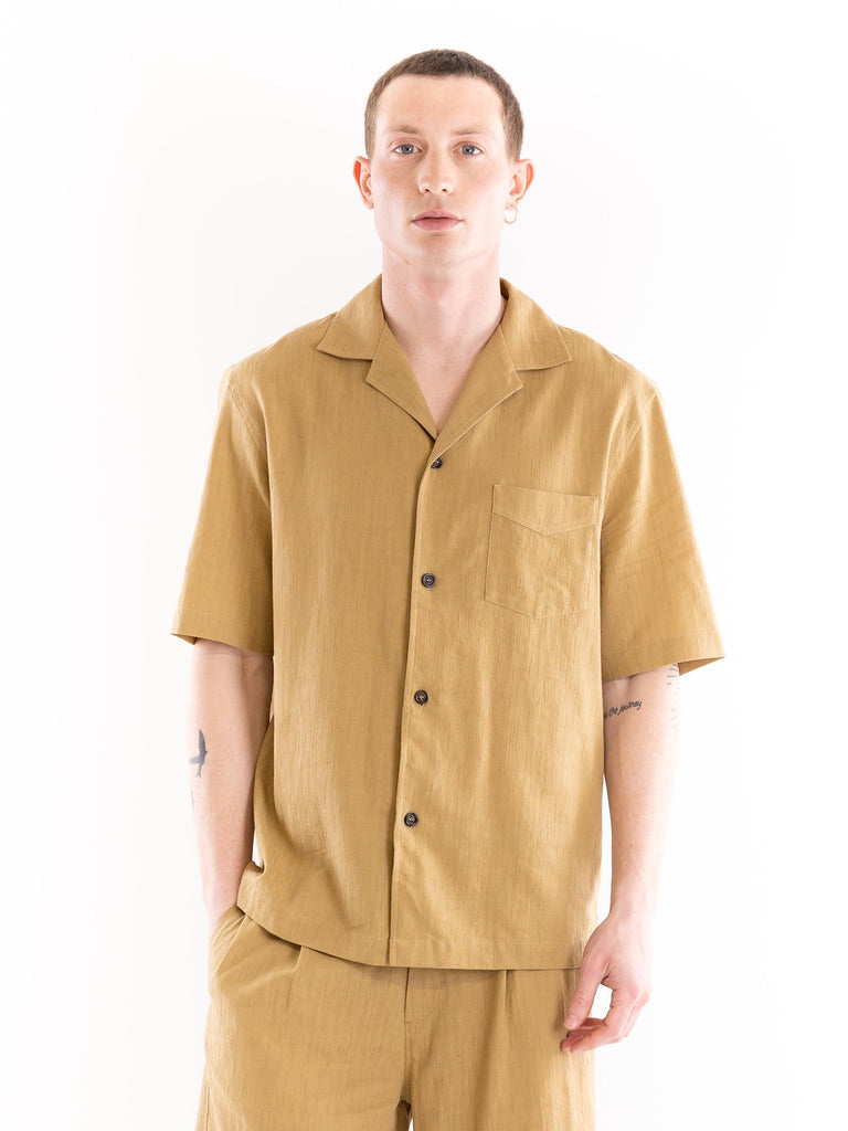 Camicia uomo maniche corte corda G083 01911326 PAOLO PECORA 