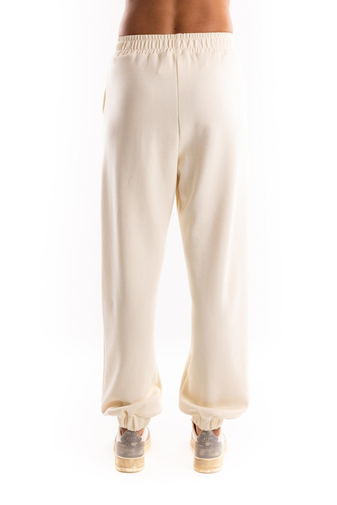 Pantalone con elastico al fondo in viscosa burro HMABW01996 BI04BURRO HINNOMINATE 