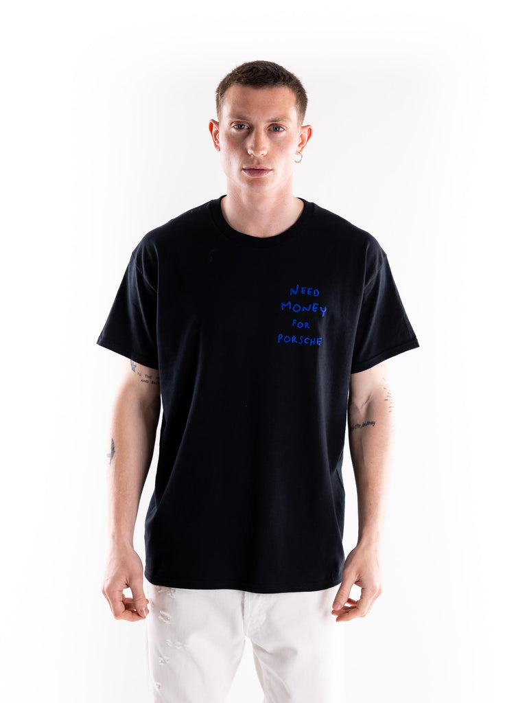 T-shirt uomo nera  ricamo Need DMHX/008 NERO DESIGN NOTHING 