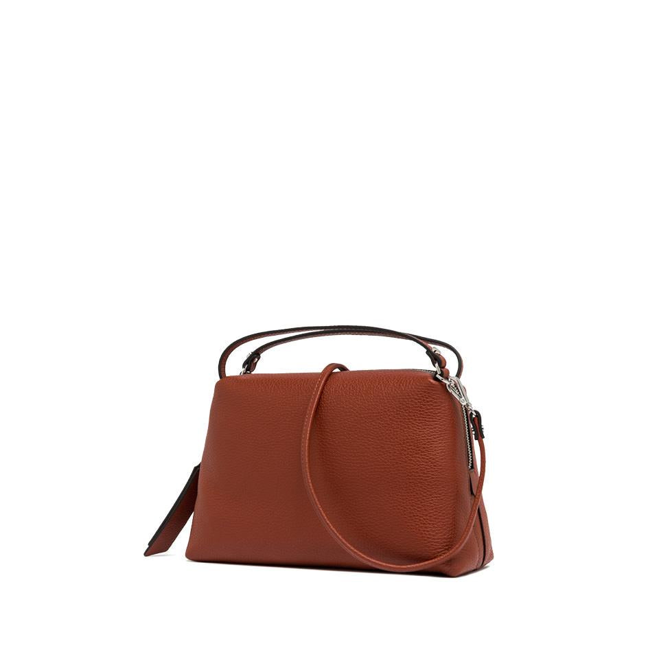 Borsa Alifa in pelle bottalata brick red BS8148 MATTONE GIANNI CHIARINI 