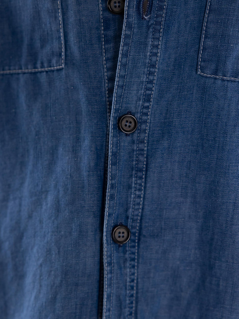 Giacca camicia uomo in jeans G053 BLU PAOLO PECORA 