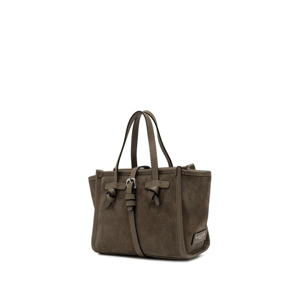 Borsa miss Marcella camoscio daino BS8065 TAUPE GIANNI CHIARINI 
