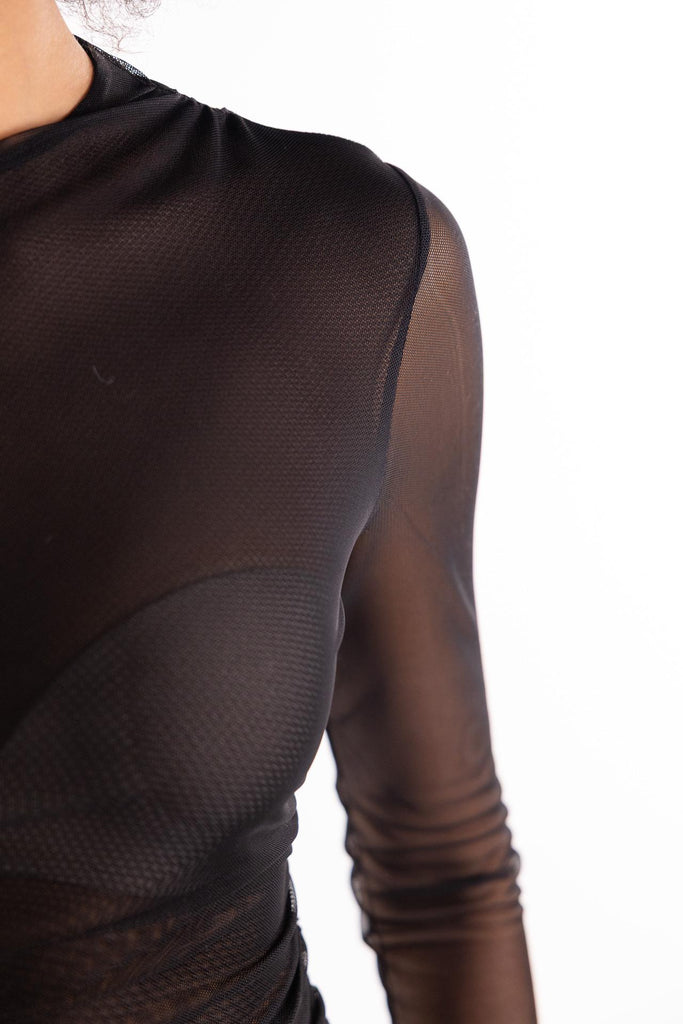T-shirt Trinity in tulle doppiato nero 2523946021200 001NERO MARELLA 
