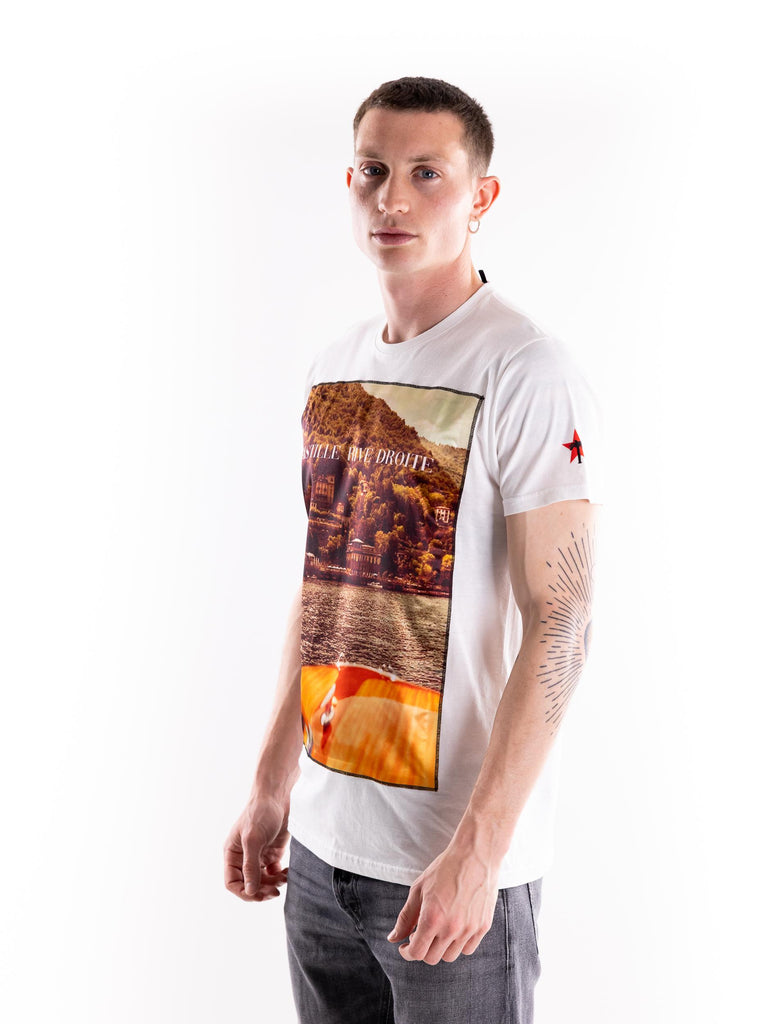 T-shirt uomo Como bianca ICONMAN COMOBIANCO BASTILLE 