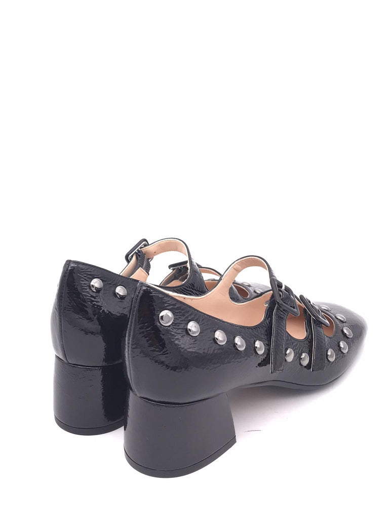 Scarpa Matilde con cinturini in naplak nero 1814 NERO ZULIAN 