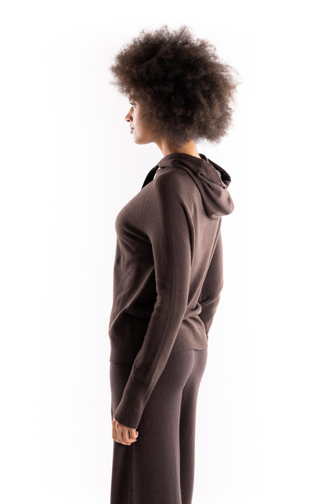 Maglia con cappuccio color moro HMABW02120 TESTA DI MORO HINNOMINATE 