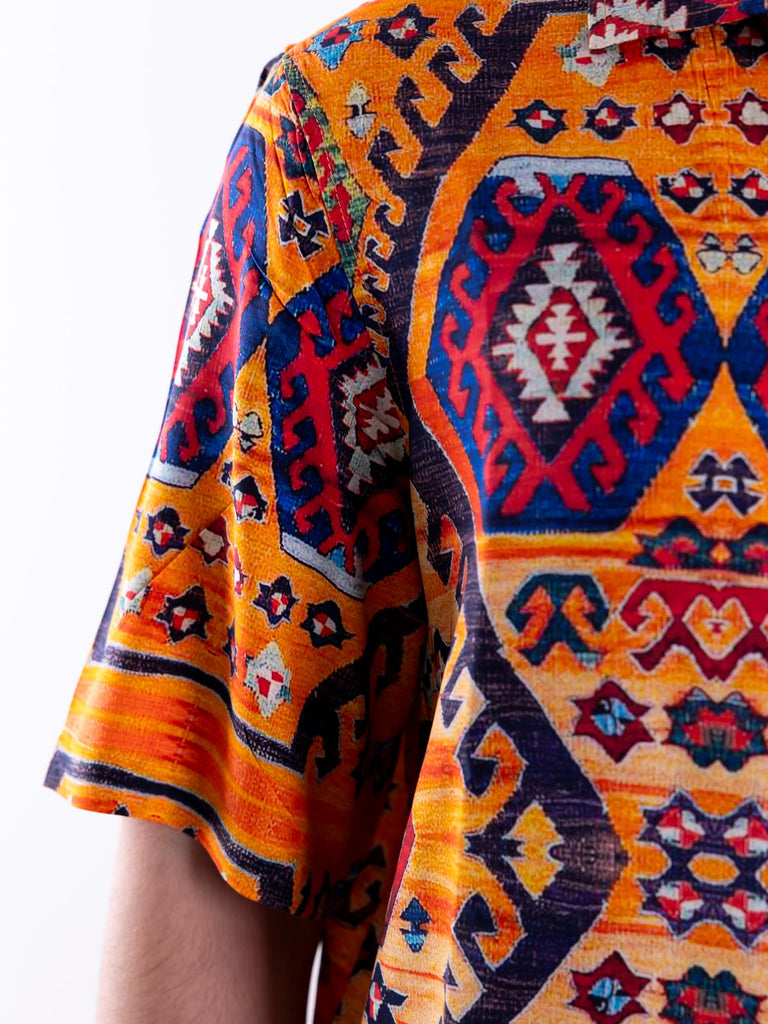Camicia bowling fantasia beirut orange MBWL BEIRUT ORANGEMULTICOLOR TOOCO 