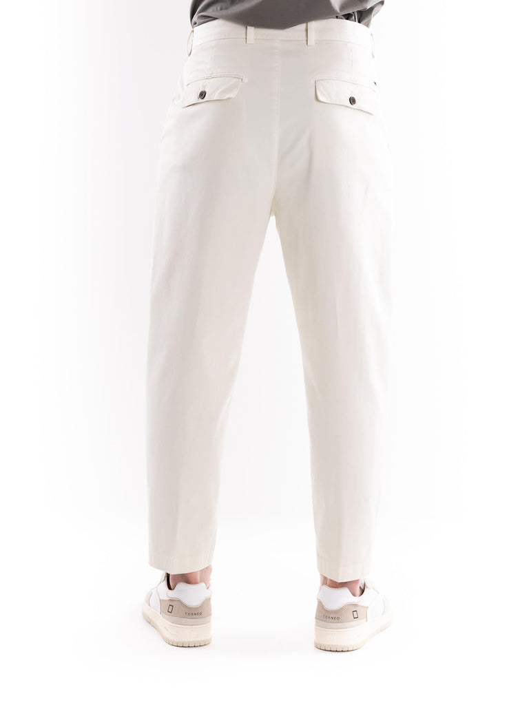 Pantalone uomo le Nacchere bianco OF1S2S5P018 LATTE OUTFIT 