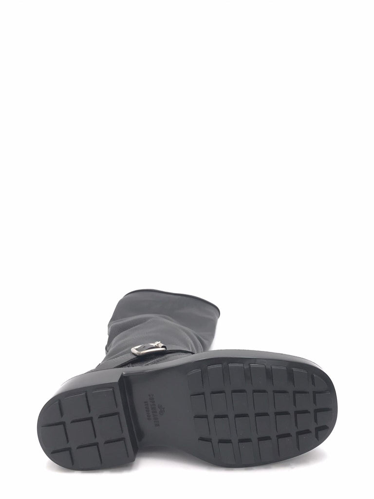 Stivale biker in pelle martellata nera CPH441 NERO COPENHAGEN 