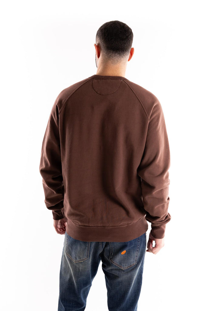 Felpa girocollo basic marrone FW250150 MARRONE IN THE BOX 