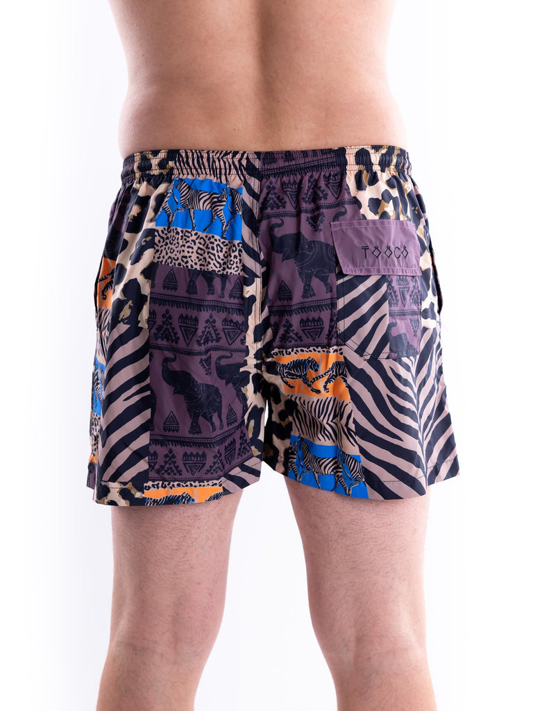 Pantaloncino uomo classic beachwear Amelie burgundi MCLB AMELIEMULTICOLOR TOOCO 