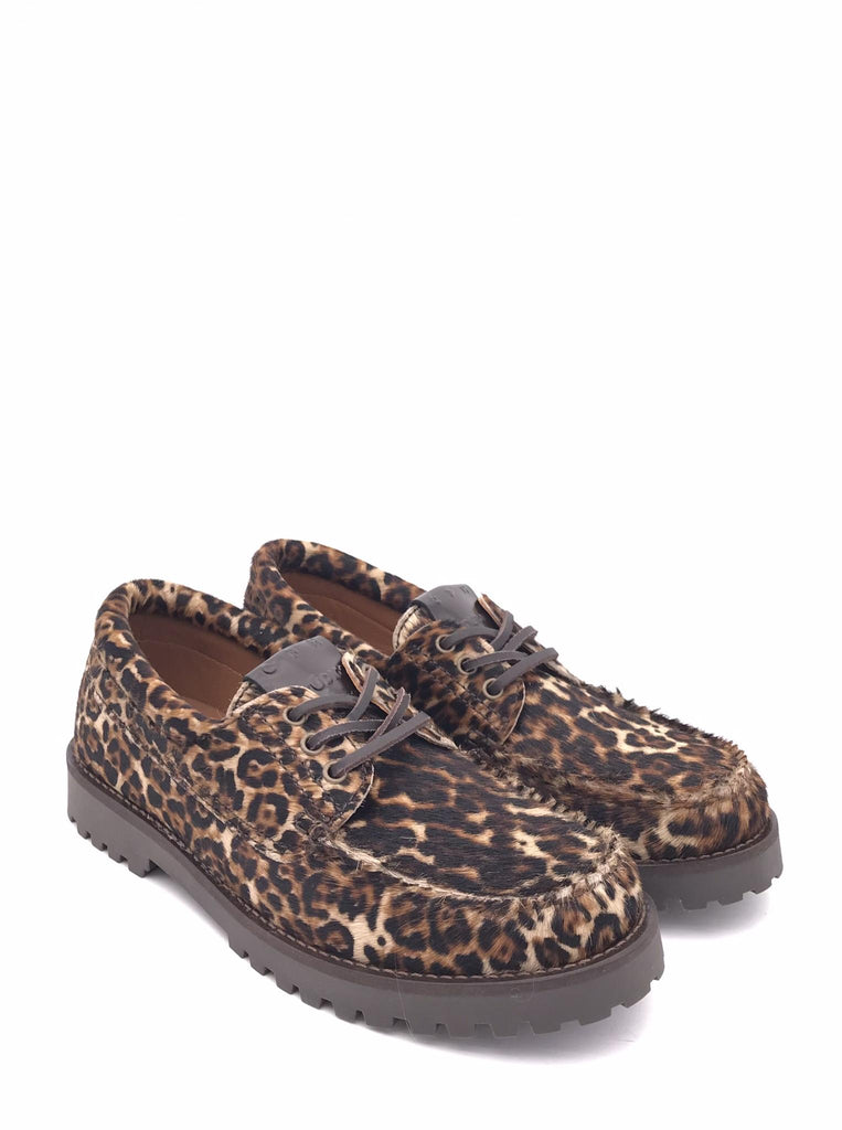 Scarpa allacciata in cavallino leopardato CPH616 LEOPARDATO COPENHAGEN 