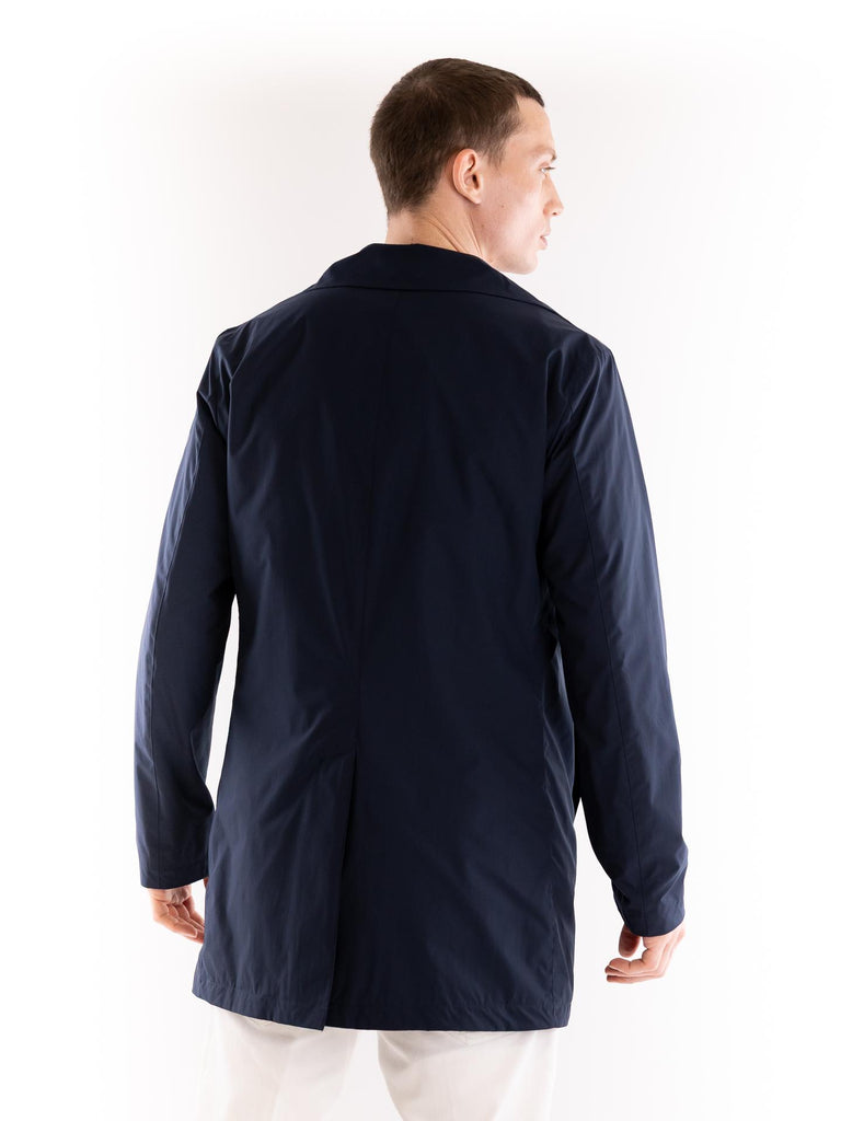 Trench uomo Teshio in tessuto tecnico blu TESHIO 790BLU PEOPLE OF SHIBUYA 