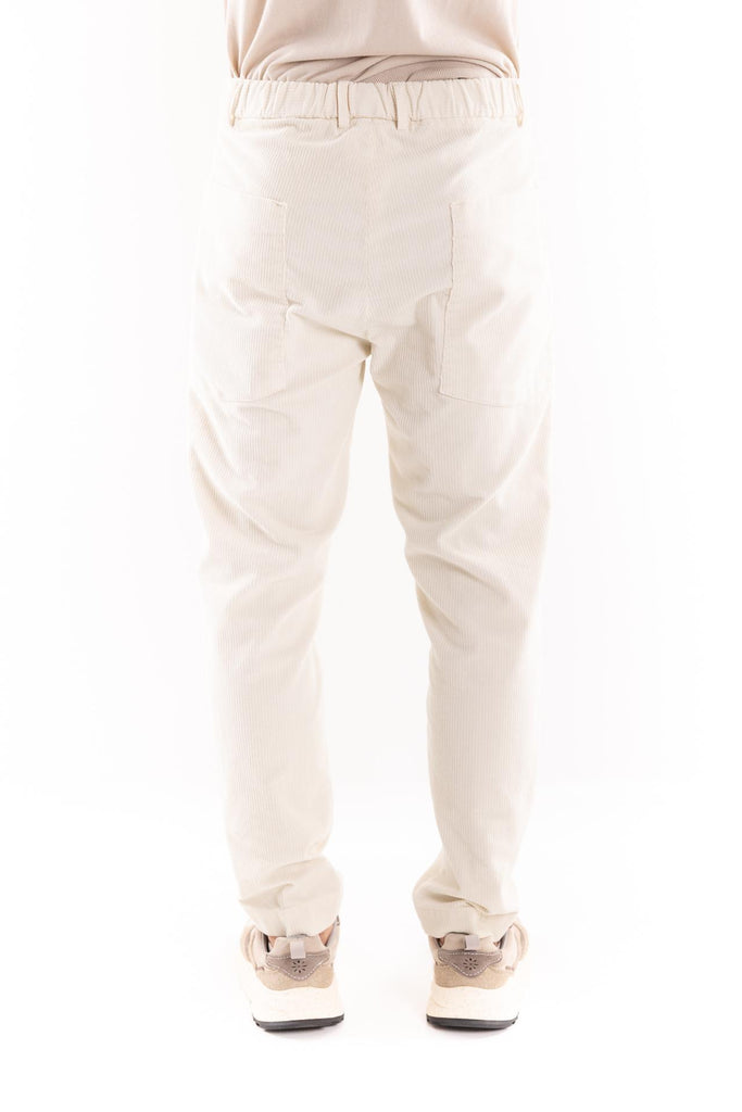 Pantalone work in velluto bianco OF1F2W5P011 BIANCA OUTFIT 