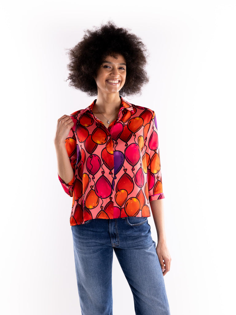 Camicia spoon baloon rossa SPOON MULTICOLOR IL THE' DELLE 5 