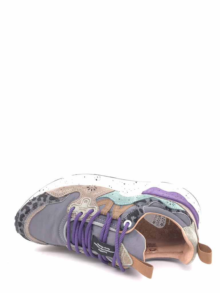 Sneakers donna yamano 3 grigio-viola YAMANO 3 WOMAN 1B74GRIGIO-VIOLA FLOWER MOUNTAIN 