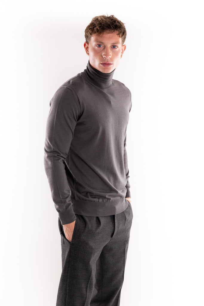 Maglia lupetto finezza 16 fango A003 FANGO PAOLO PECORA 