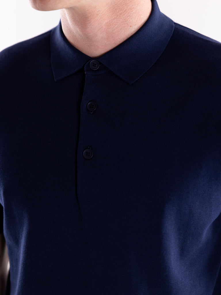 Maglia uomo polo Nito in filo blu NITO/1 020BLU PEOPLE OF SHIBUYA 