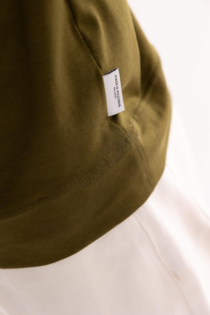 T-shirt girocollo verde marcio F012 VERDE MARCIO PAOLO PECORA 
