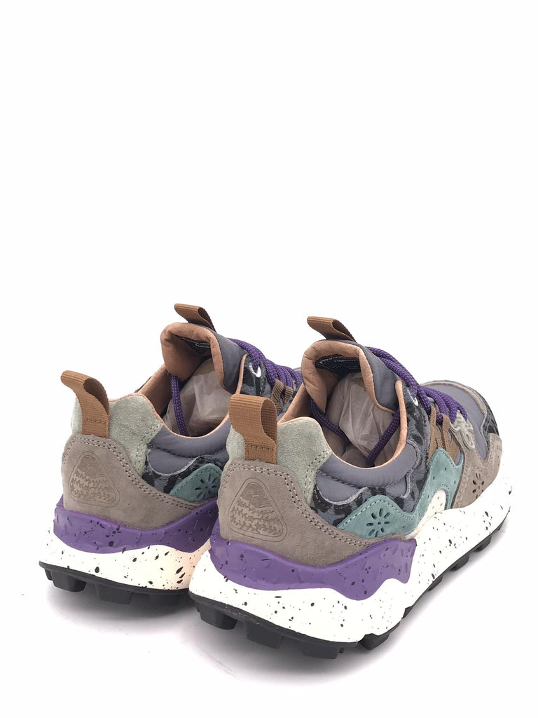 Sneakers donna yamano 3 grigio-viola YAMANO 3 WOMAN 1B74GRIGIO-VIOLA FLOWER MOUNTAIN 