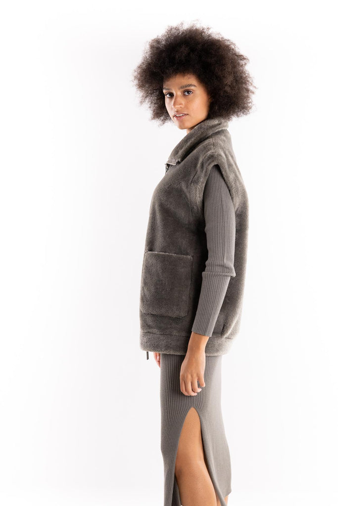 Gilet smanicato Naval grigio 25234560152 GRIGIO MARELLA 