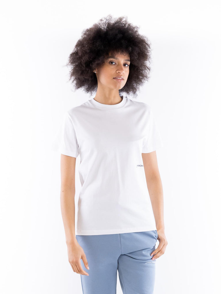 T-shirt mezza manica basica bianca HMABW01406 PTTS0037BI01 HINNOMINATE 