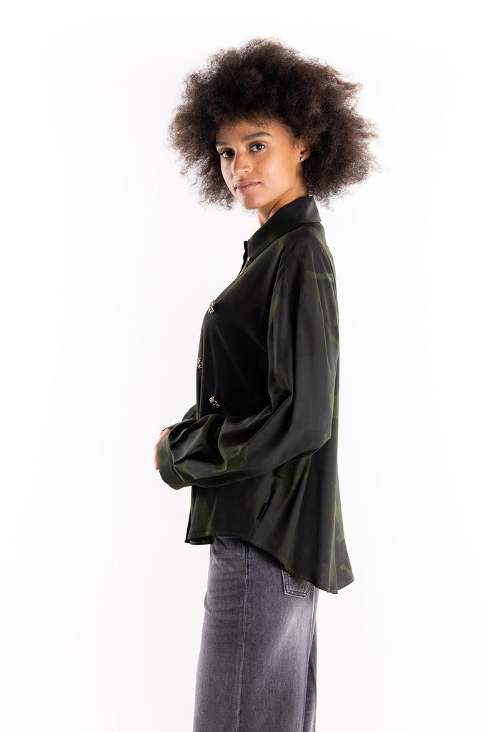 Camicia over camouflage spille 8FW25 CAMOUFLAGE ROSSANO PERINI 