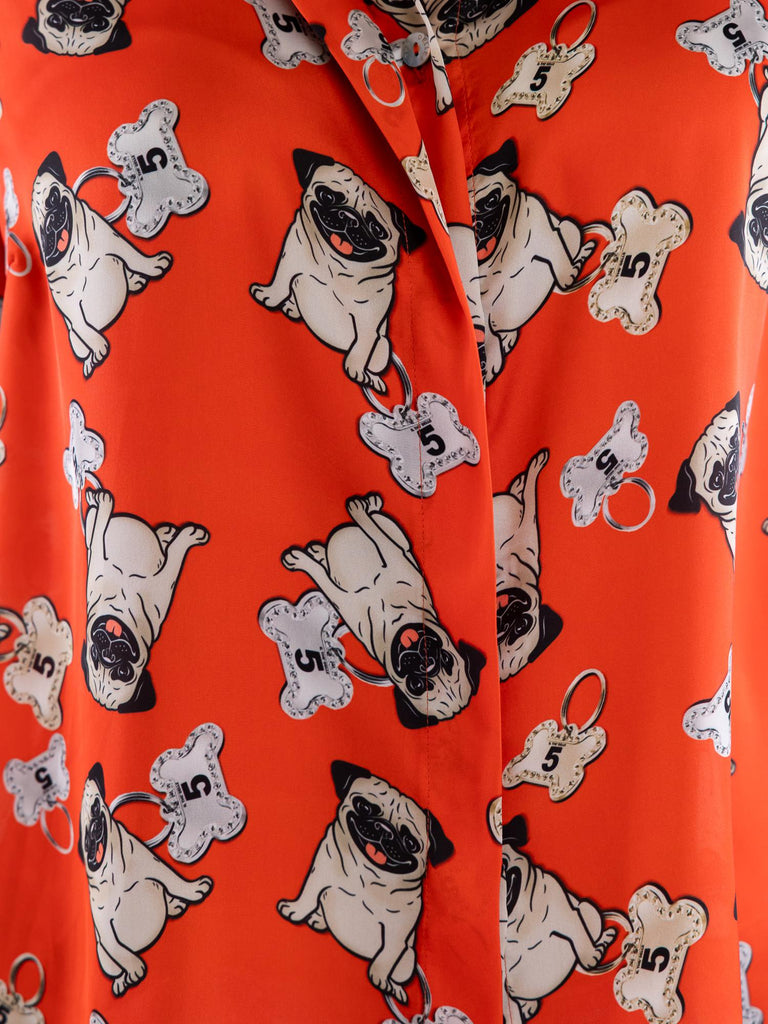 Camicia Spoon fantasia dog corallo SPOON 07CORALLO IL THE' DELLE 5 