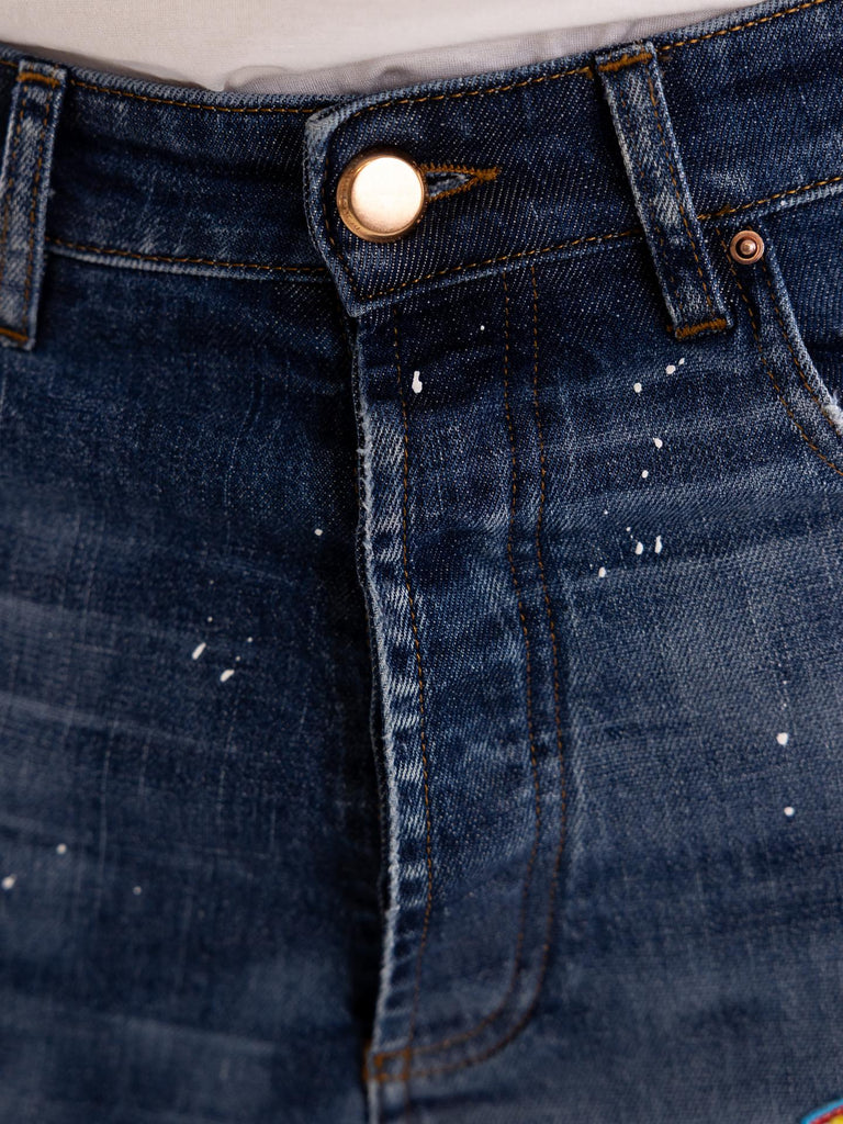 Jeans uomo Orlando blu con patch M2S4023 BLU DON THE FULLER 