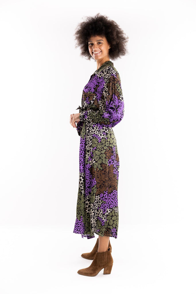Abito chemisier fantasia multicolor BUW25738 MULTICOLOR BRAND UNIQUE 