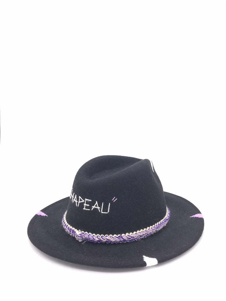 Cappello classico chapeau nero FW-C3 NERO THE HAT GANG 