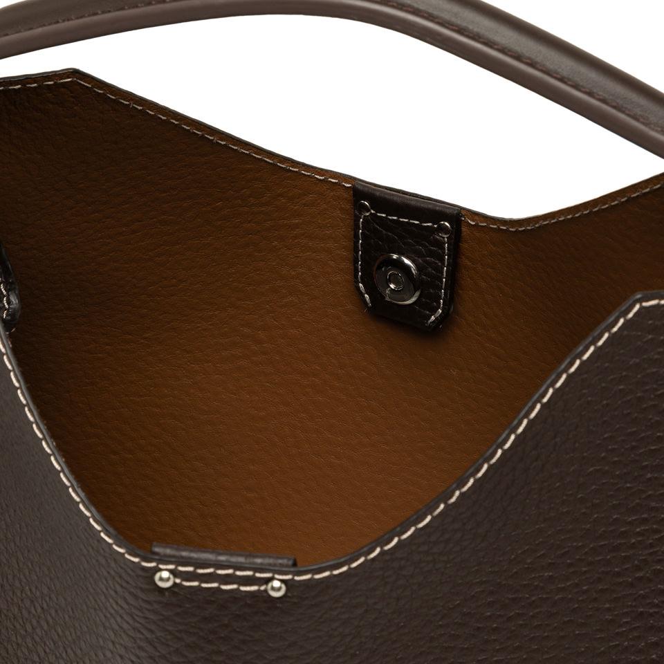 Borsa Aurora large espresso BS10566 TESTA DI MORO GIANNI CHIARINI 