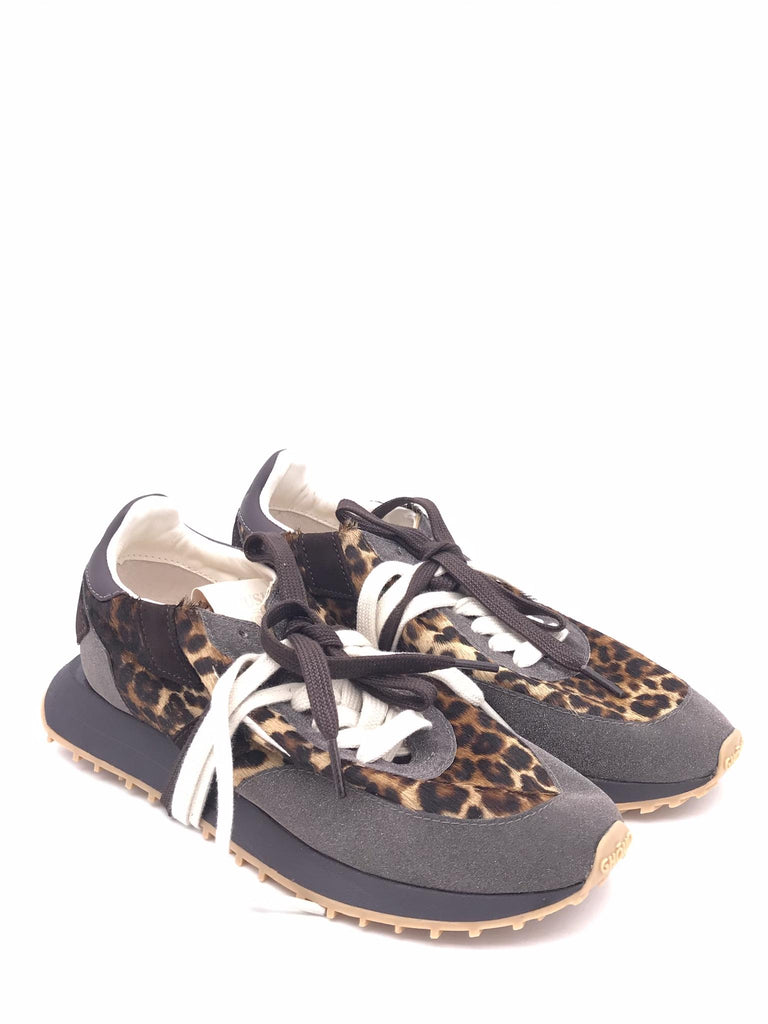 Sneakers starlight soft low animalier e glitter marrone SCLW GA01MARRONE GHOUD 