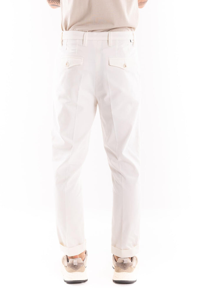 Pantalone japan panna B121 PANNA PAOLO PECORA 