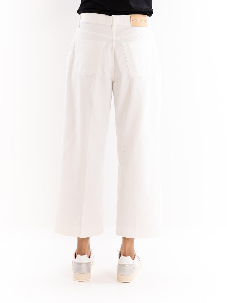 Jeans donna Stoccarda cropped bianco