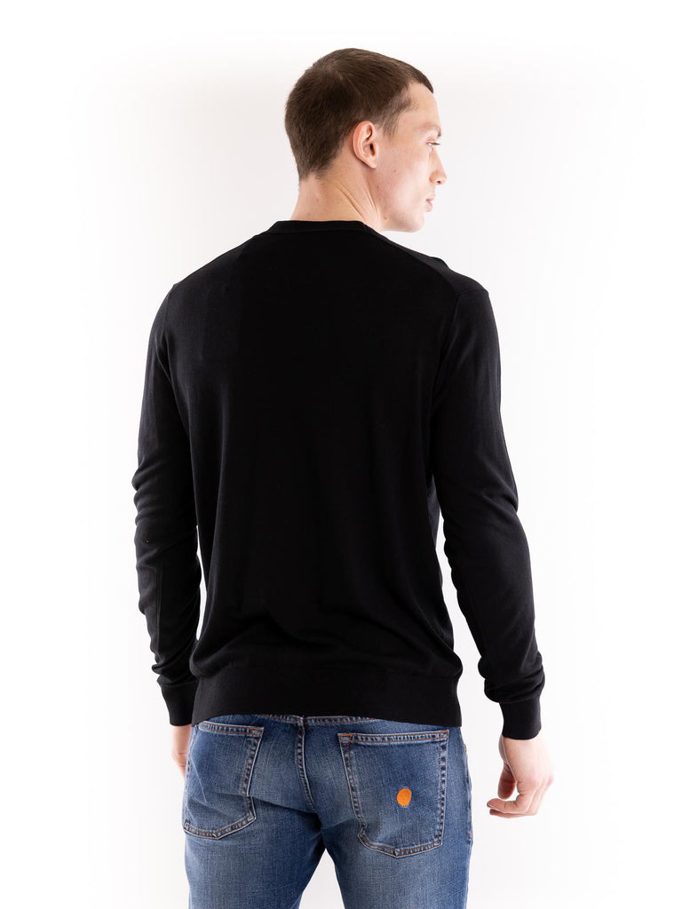 Maglia uomo girocollo seta nero A002 F2009000 PAOLO PECORA 