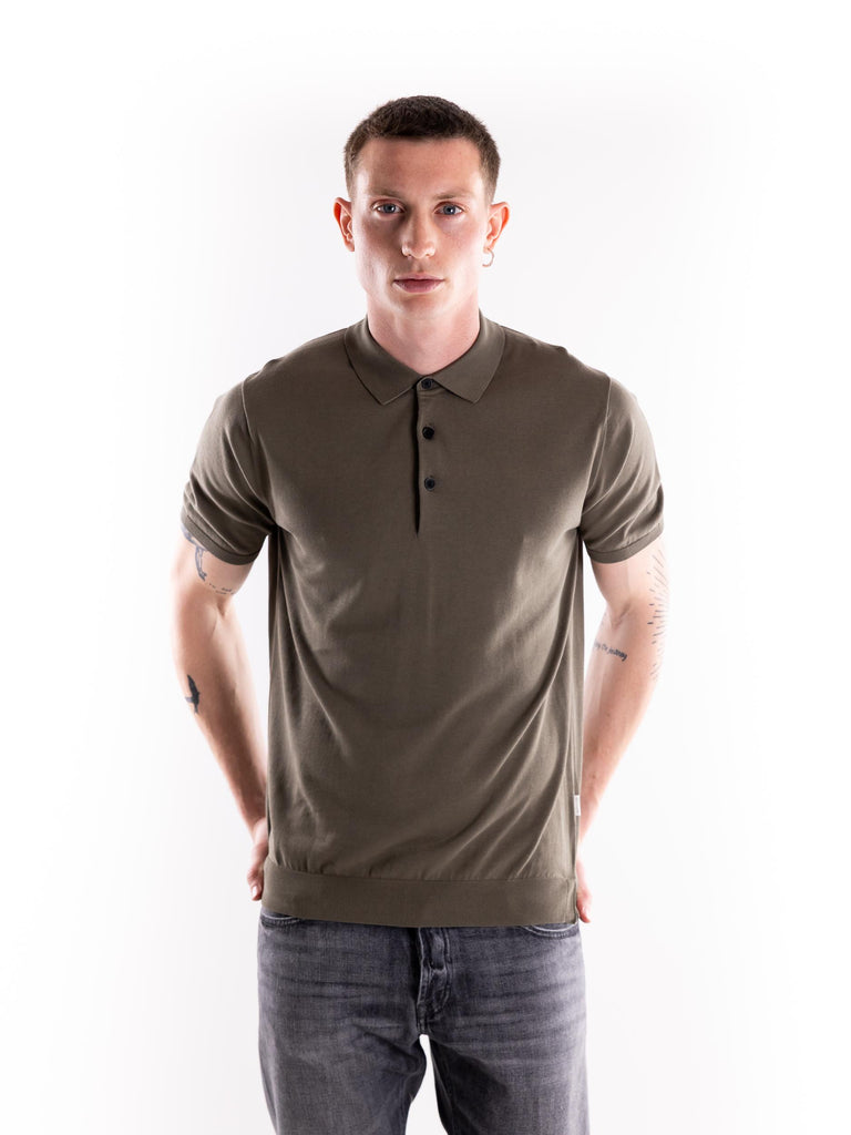 Maglia uomo polo Nito in filo verde militare NITO/1 VERDE MILITARE PEOPLE OF SHIBUYA 