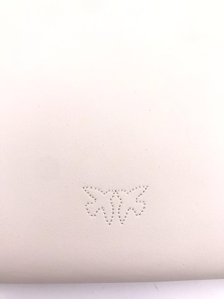 Bustina flat classic con zip bianca 100455 A0F1BIANCA PINKO 