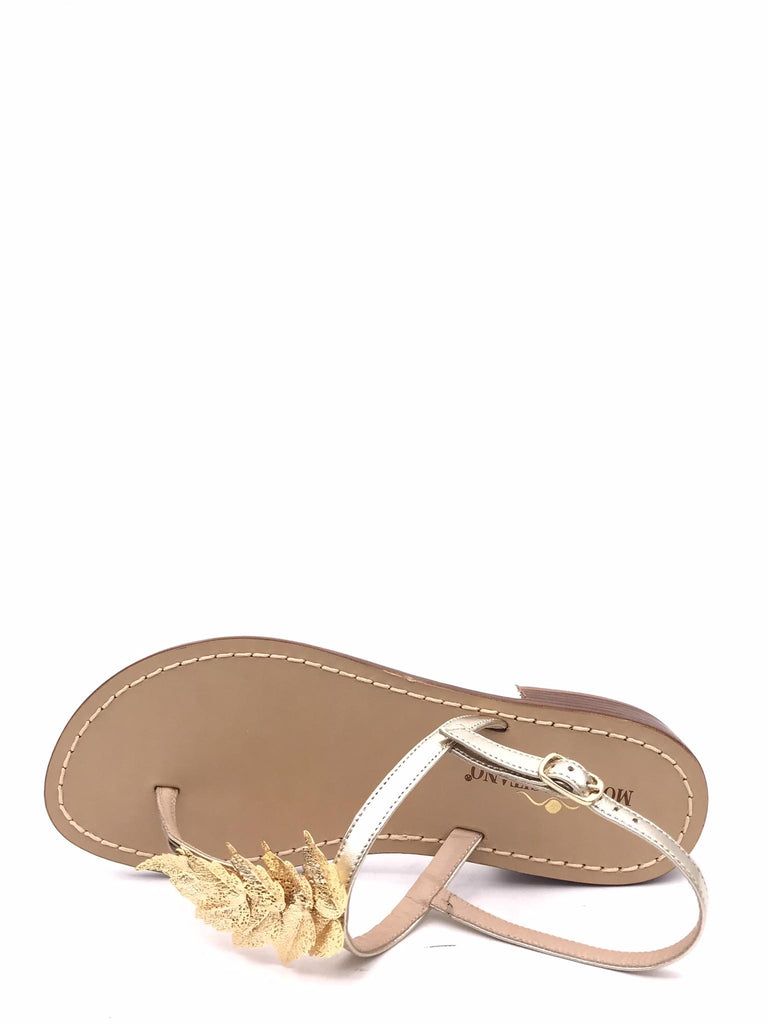 Sandalo infradito platino FT23 PLATINO MODA POSITANO 