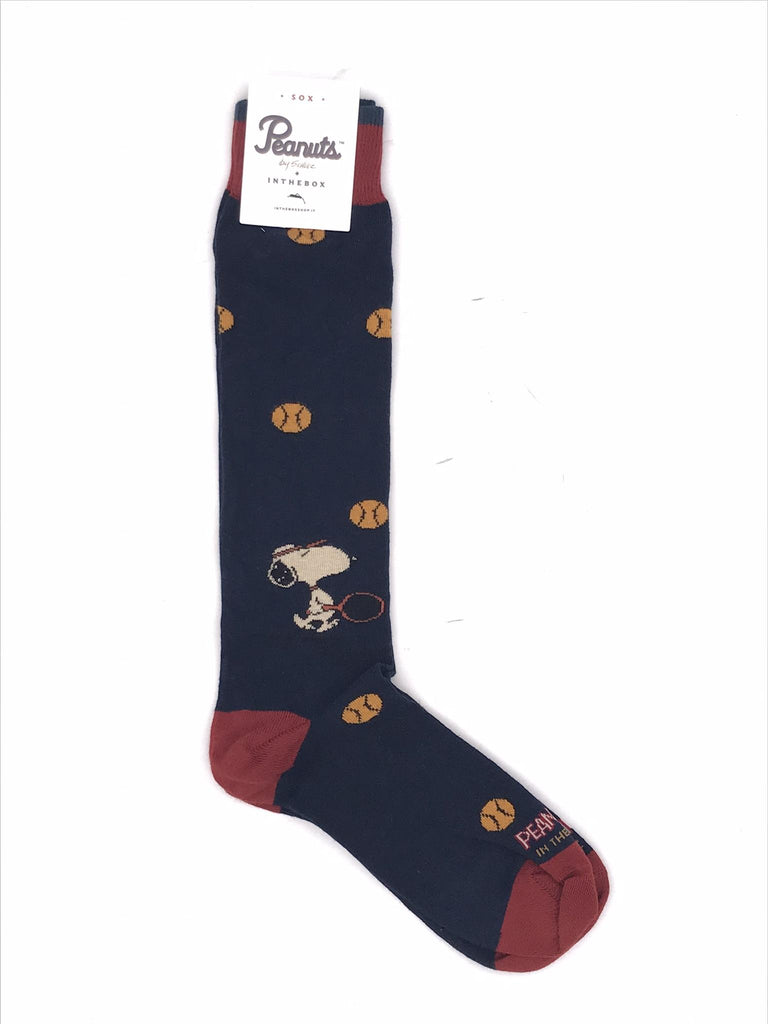 Calzini lunghi snoopy tennis ball allover blu FW240013 BLU IN THE BOX 